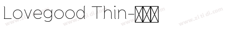 Lovegood Thin字体转换